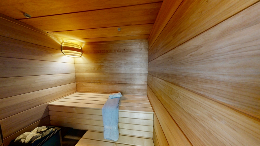 Hochwertige, moderne Sauna als persönlicher Rückzugsort
