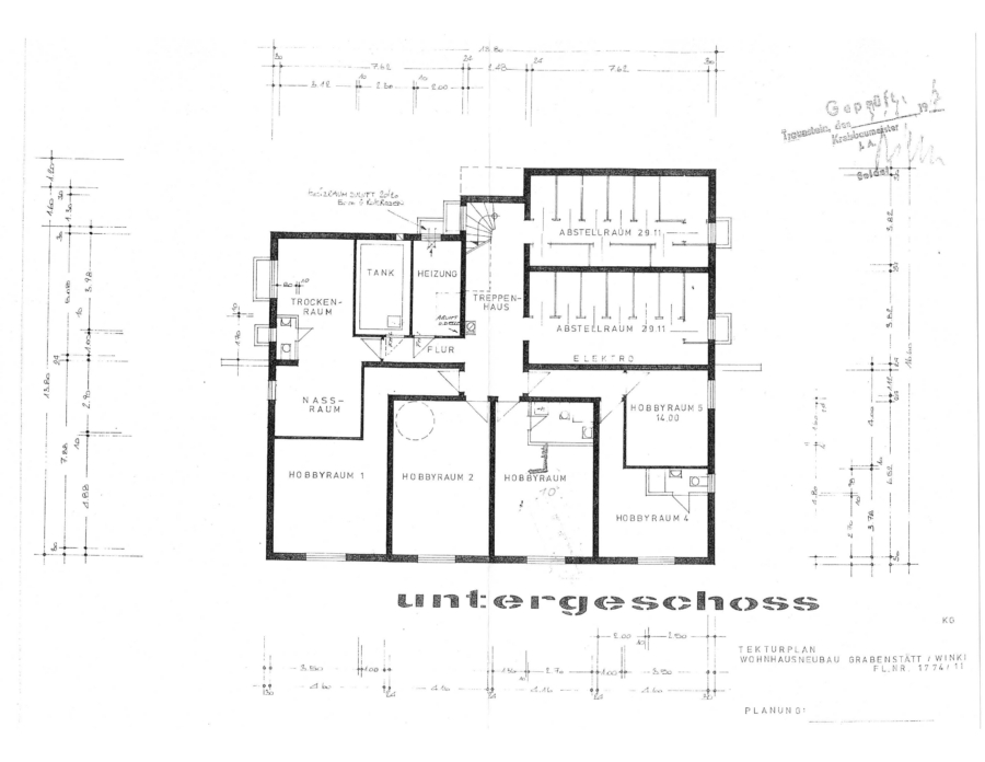 Grundriss KG Hobbyraum Nr. 10