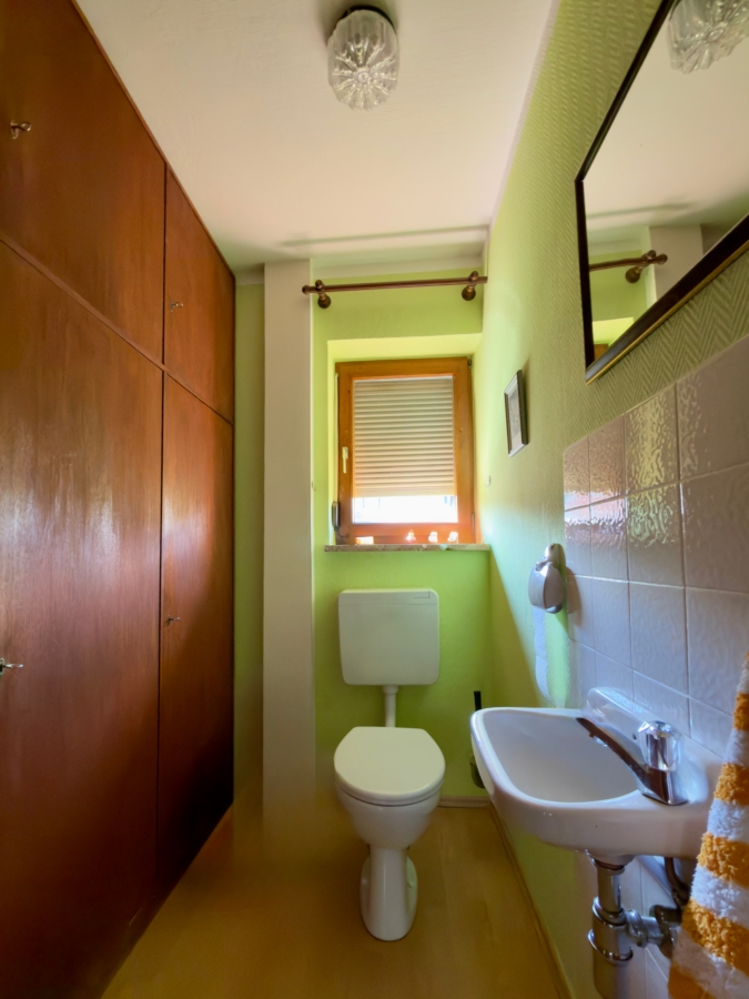 Separates WC im Erdgeschoss