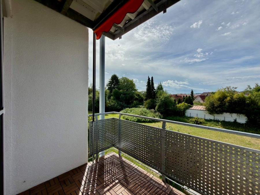 Balkon mit Blick ins Grüne