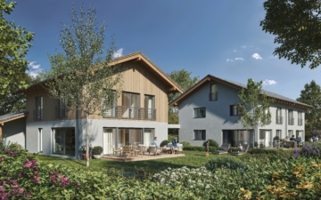 Holz, Licht & Garten: freistehendes Neubau-Einfamilienhaus mit Doppelgarage in Siegsdorf, 83313 Siegsdorf, Einfamilienhaus