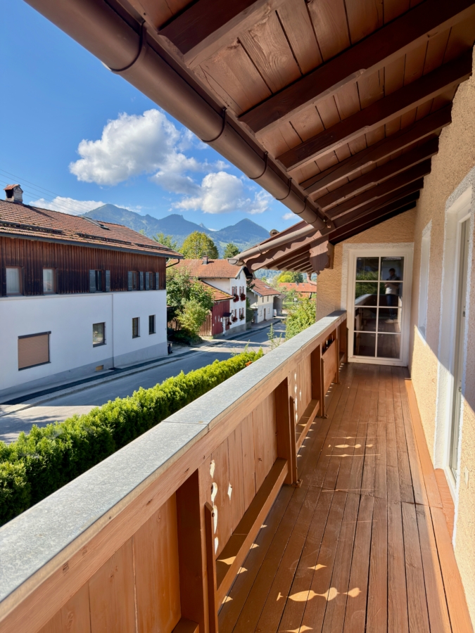 Ausblick vom Balkon