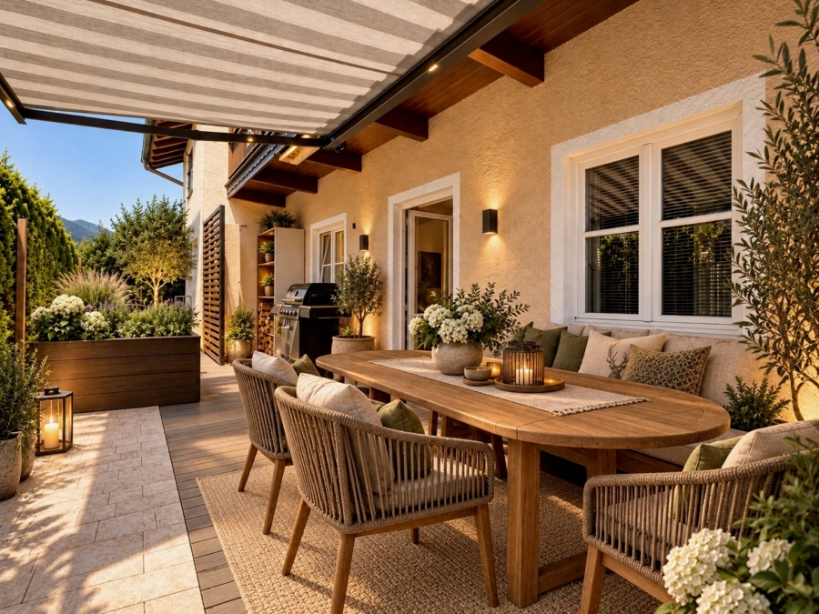 Visualisierung: Gestaltungsidee Terrasse