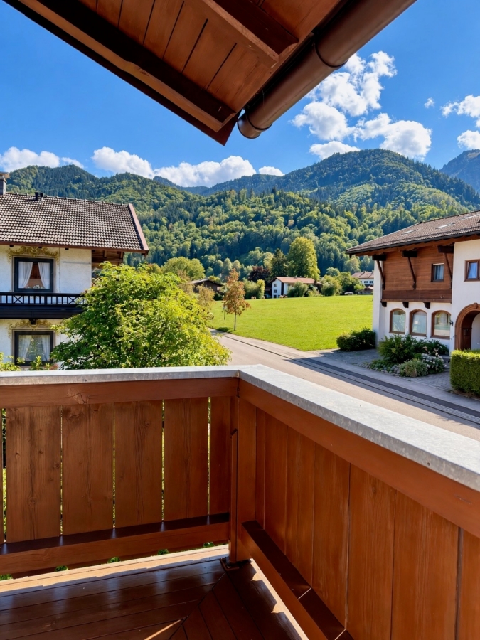 Ausblick vom Balkon