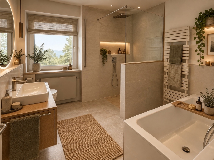 Visualisierung: Badezimmer OG